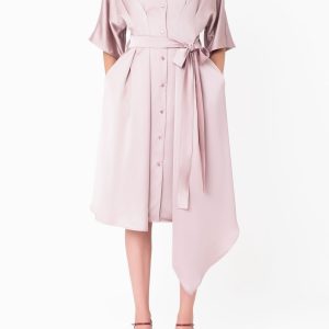 Vestido Camiseiro Plissado